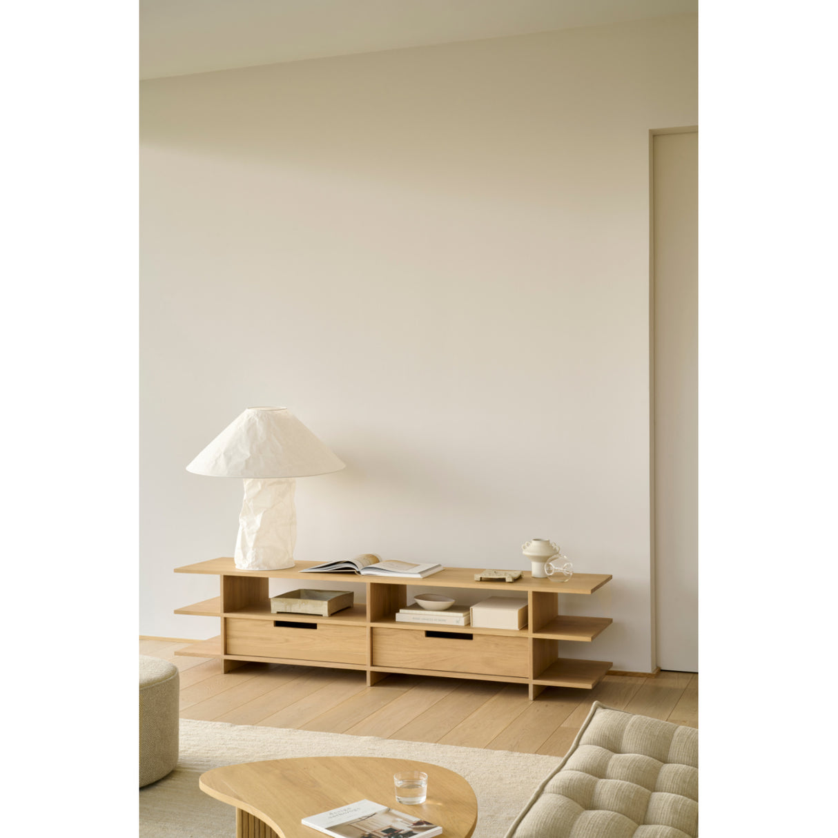 Varnished Teak TV Cupboard | Oroa.com