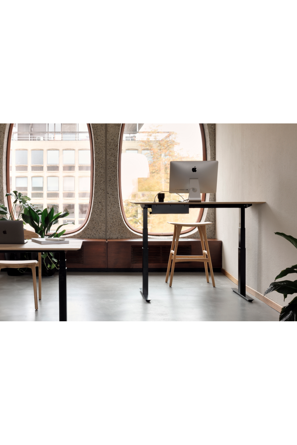 Oak Backless Bar Stool | Oroa.com