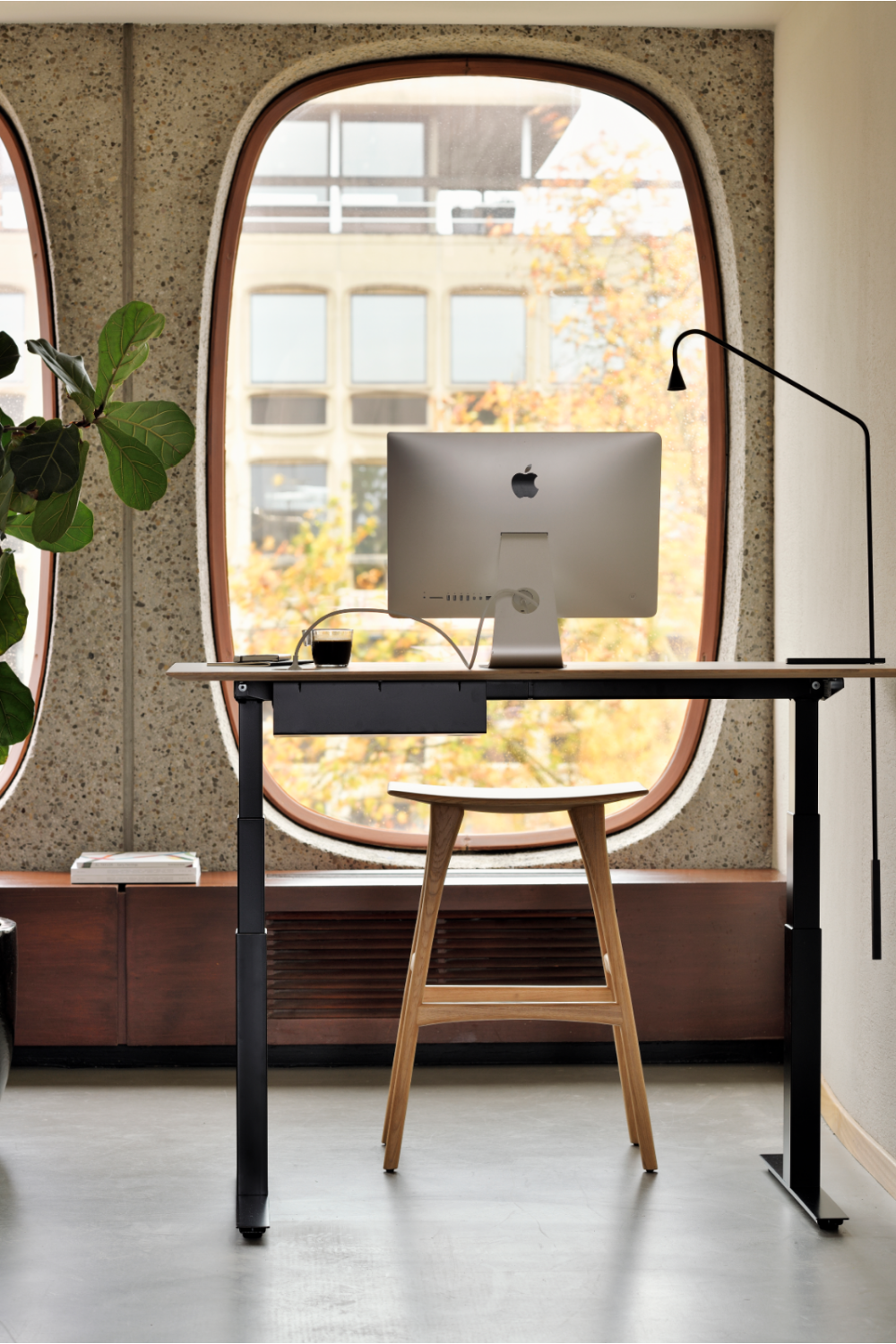 Oak Backless Bar Stool | Oroa.com