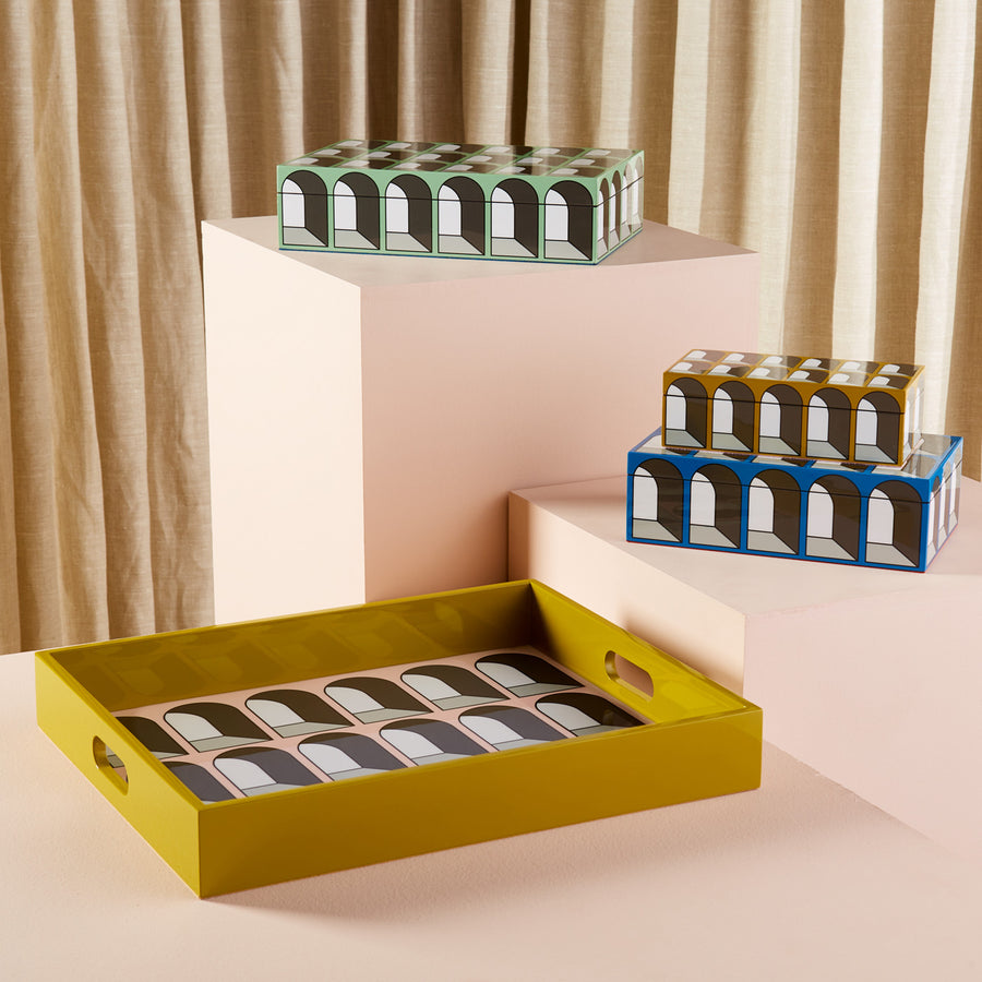Arched Motif Lacquer Box M | Oroa.com