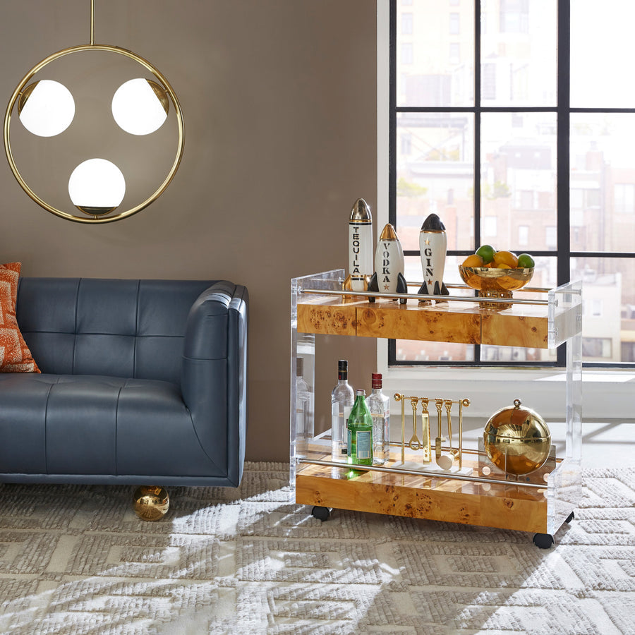 Mappa Wood Bar Cart | Oroa.com