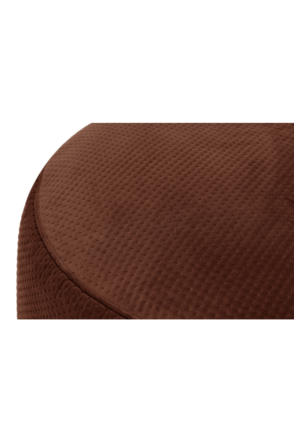 Round Velvet Pouf | Oroa.com