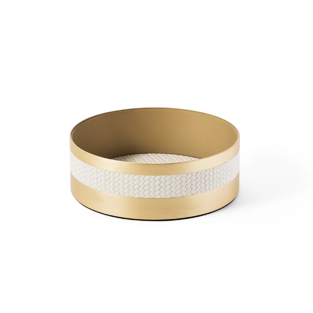 Round Woven Leather Box | Oroa.com
