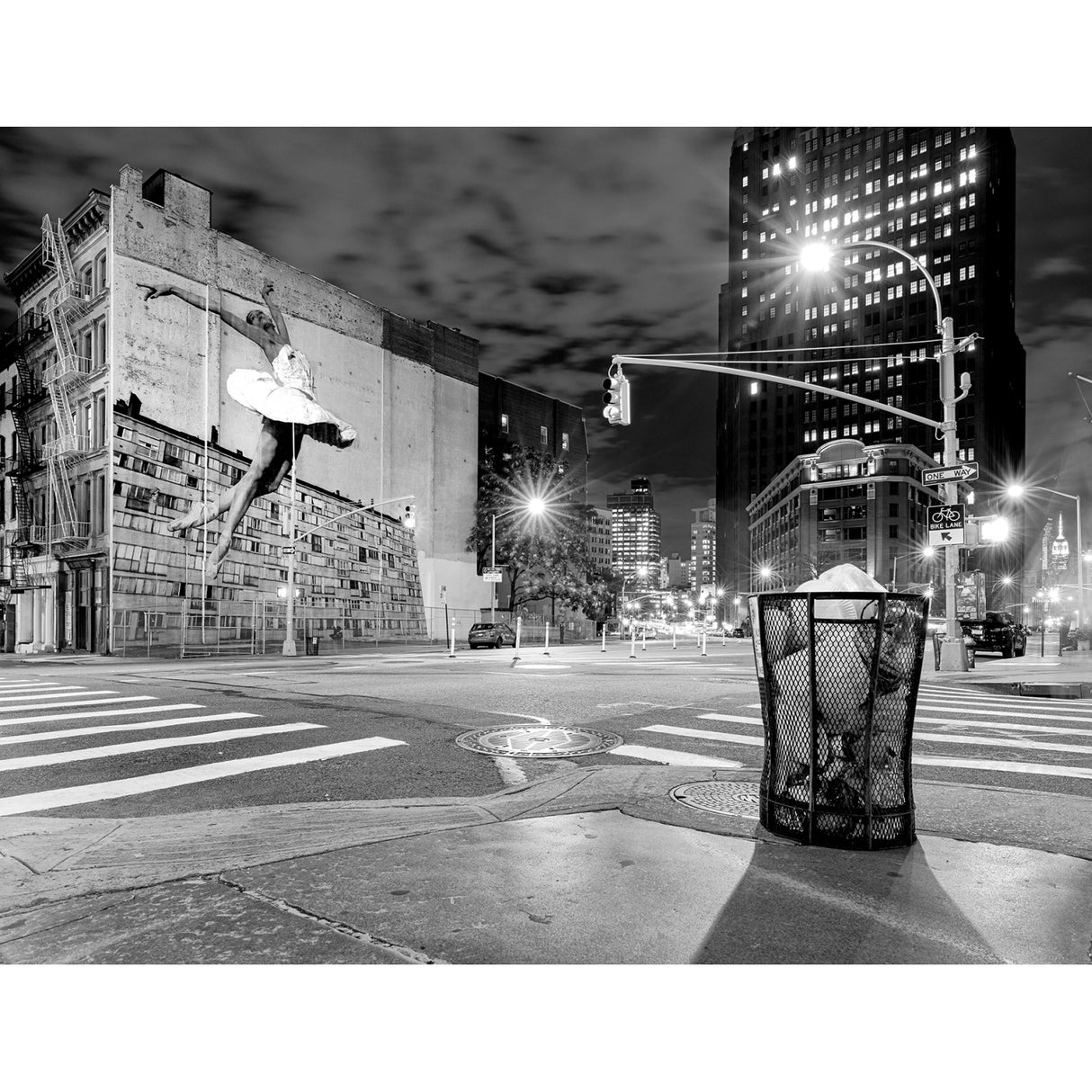Ballet In City Monochrome Photographic Art | Oroa.com