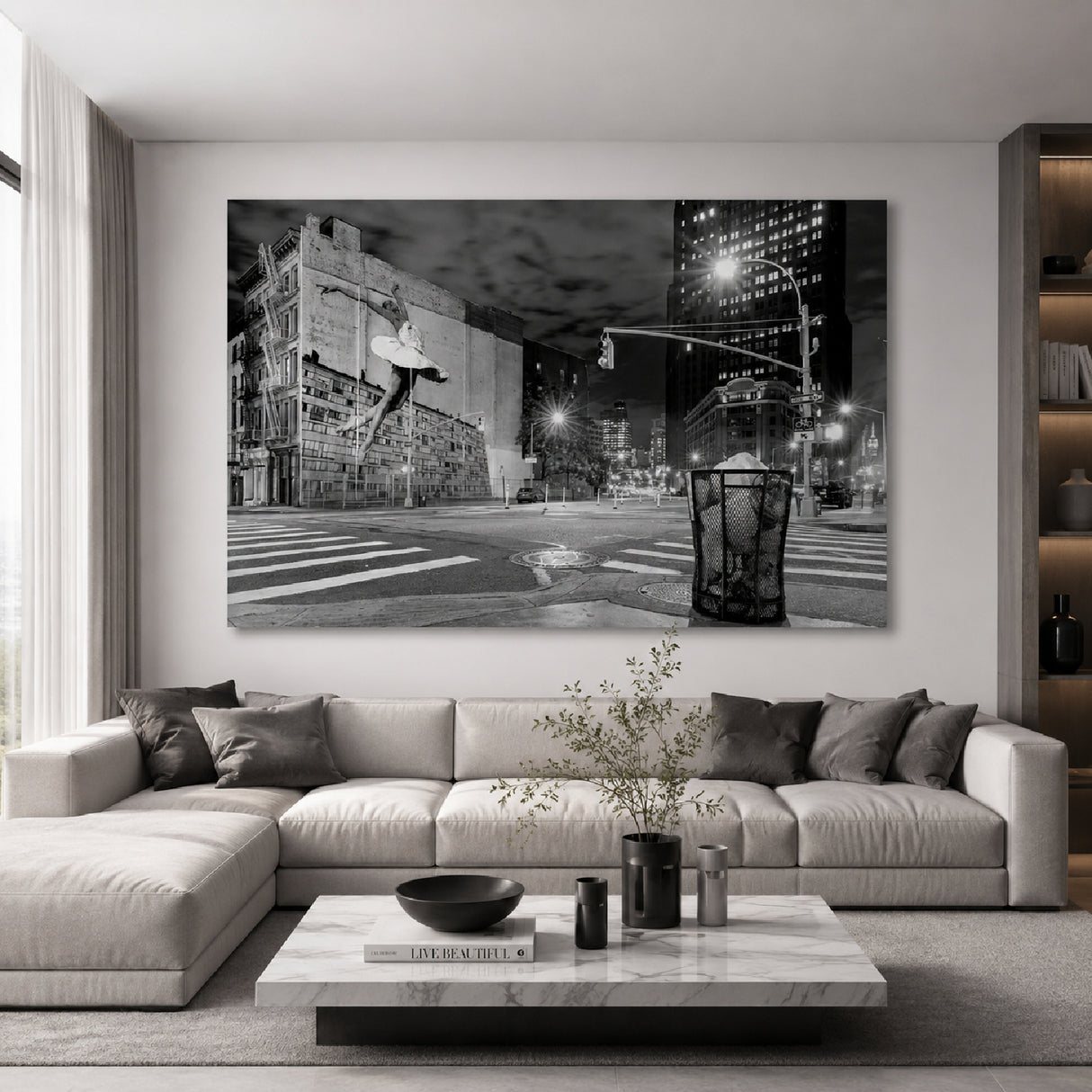 Ballet In City Monochrome Photographic Art | Oroa.com