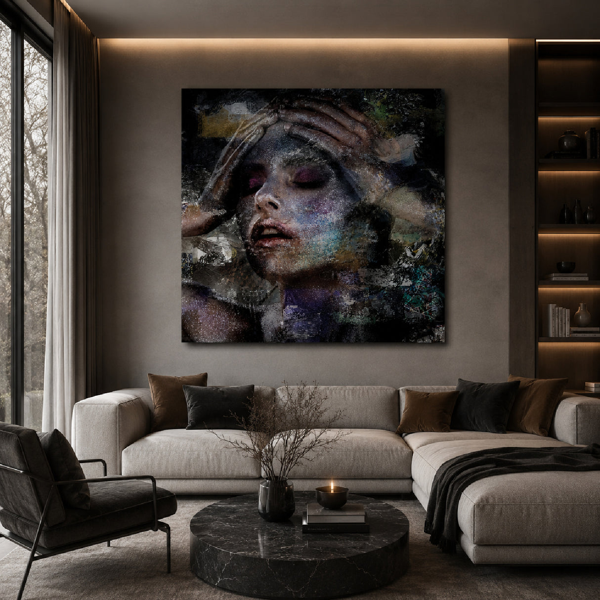White Washed Face Photographic Art | Oroa.com