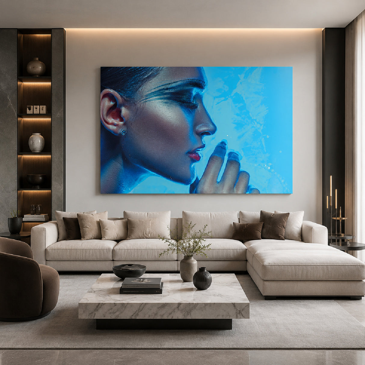 Woman Side Face Photographic Art | Oroa.com