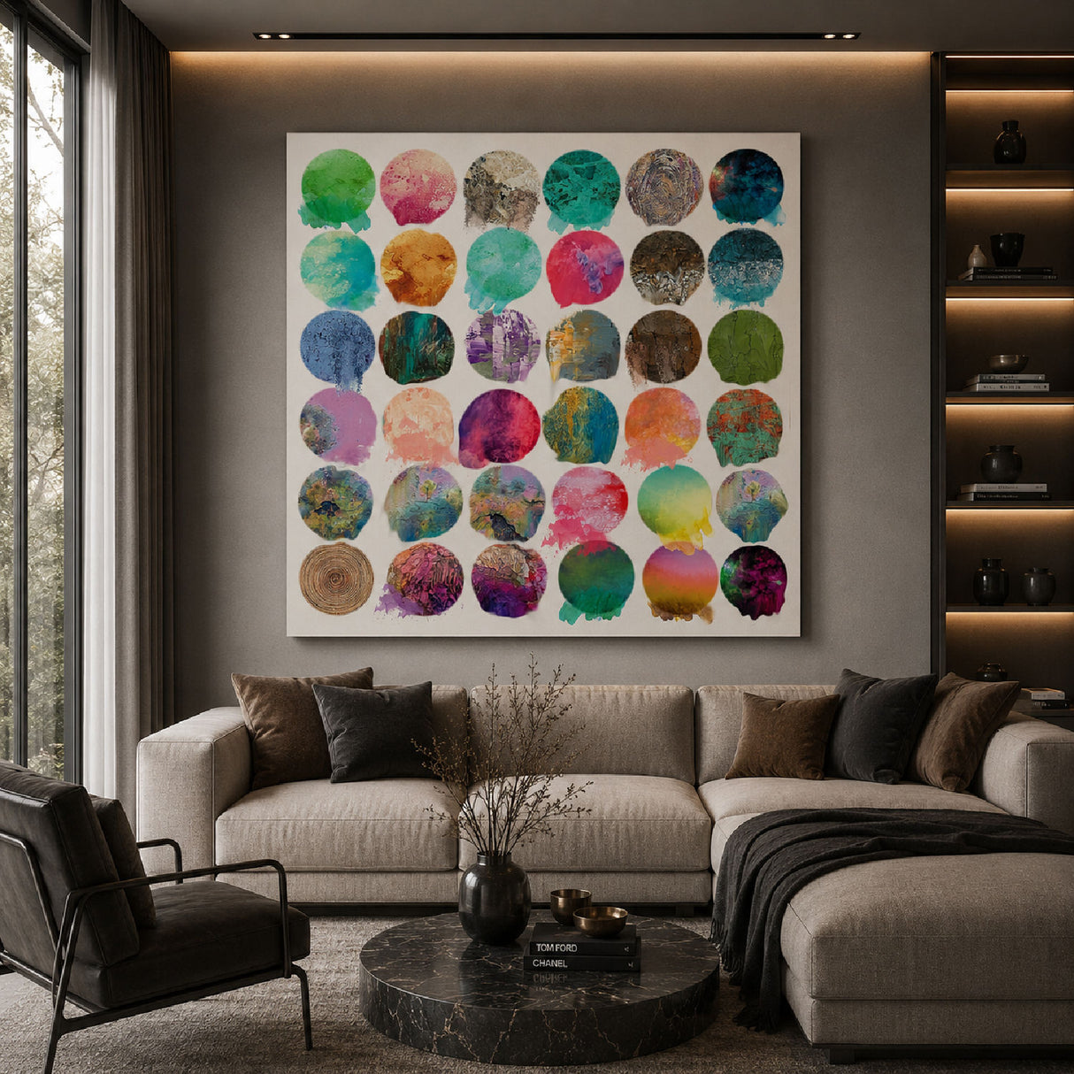 Multicolored Circles Photographic Art | Oroa.com