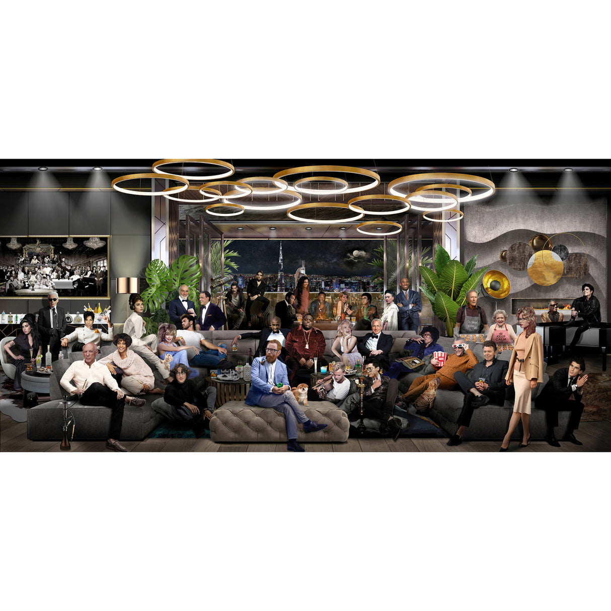 Legendary People Lounging Photographic Art | Oroa.com