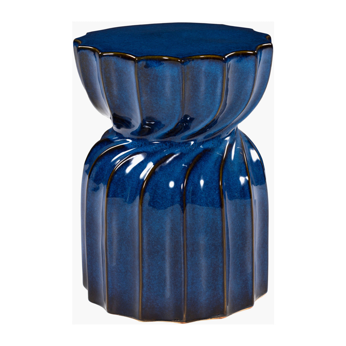 Modern European furniture - Twisted Hourglass Ceramic Garden Stool - www.oroa.com | Oroa.com