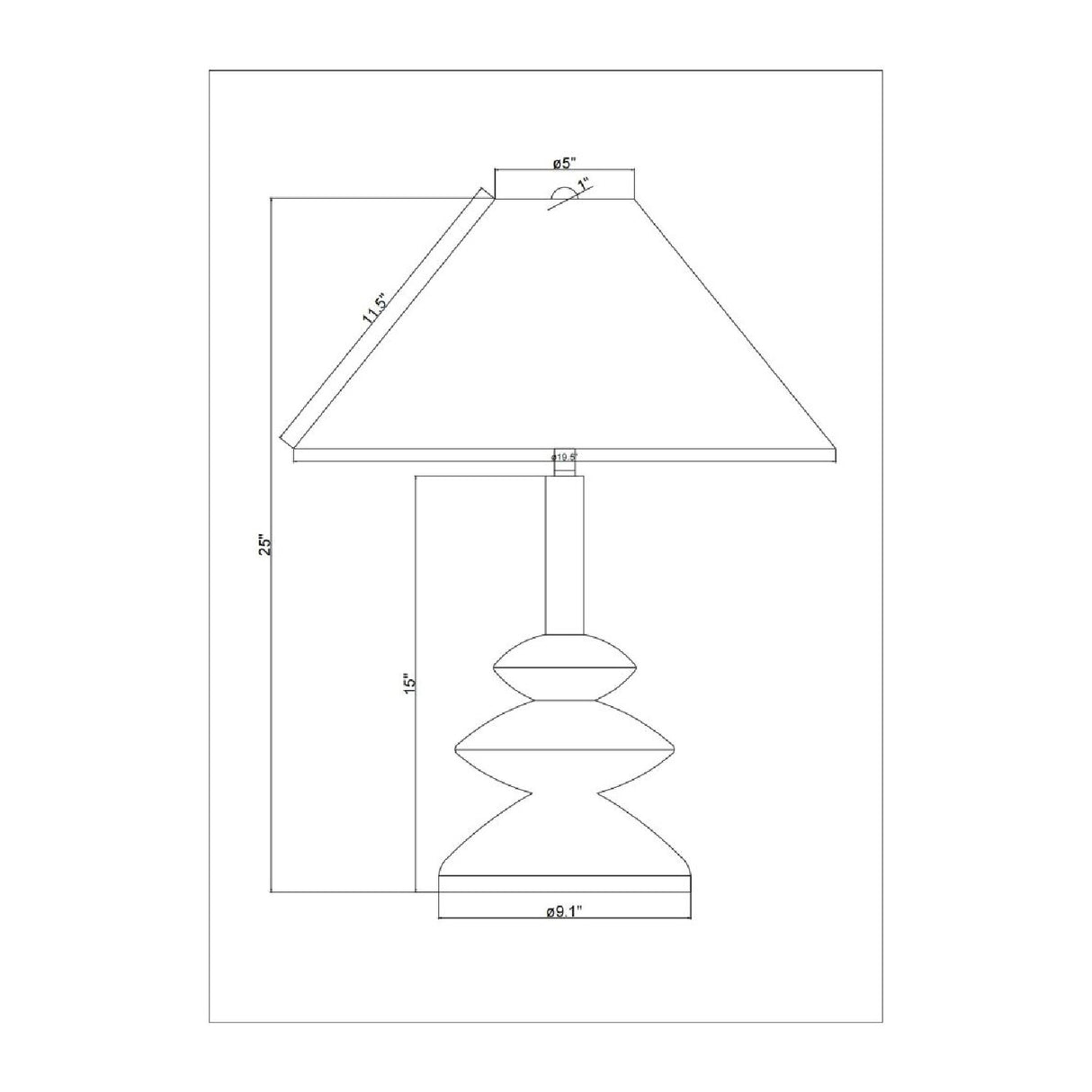 Modern European furniture - White Empire Linen Table Lamp - www.oroa.com | Oroa.com