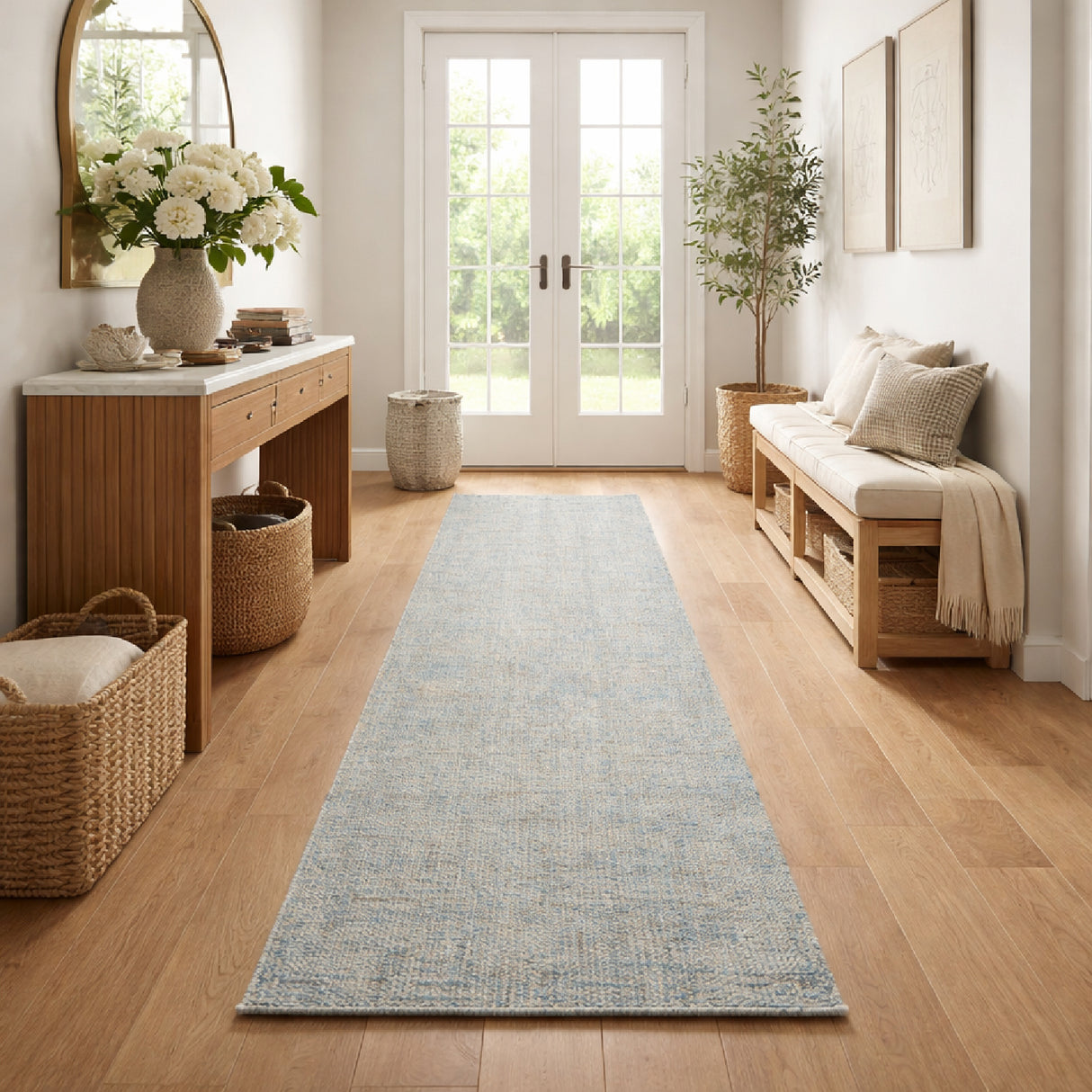 Modern furniture - Hand-Tufted Wool Table Runner - www.oroa.com | Oroa.com