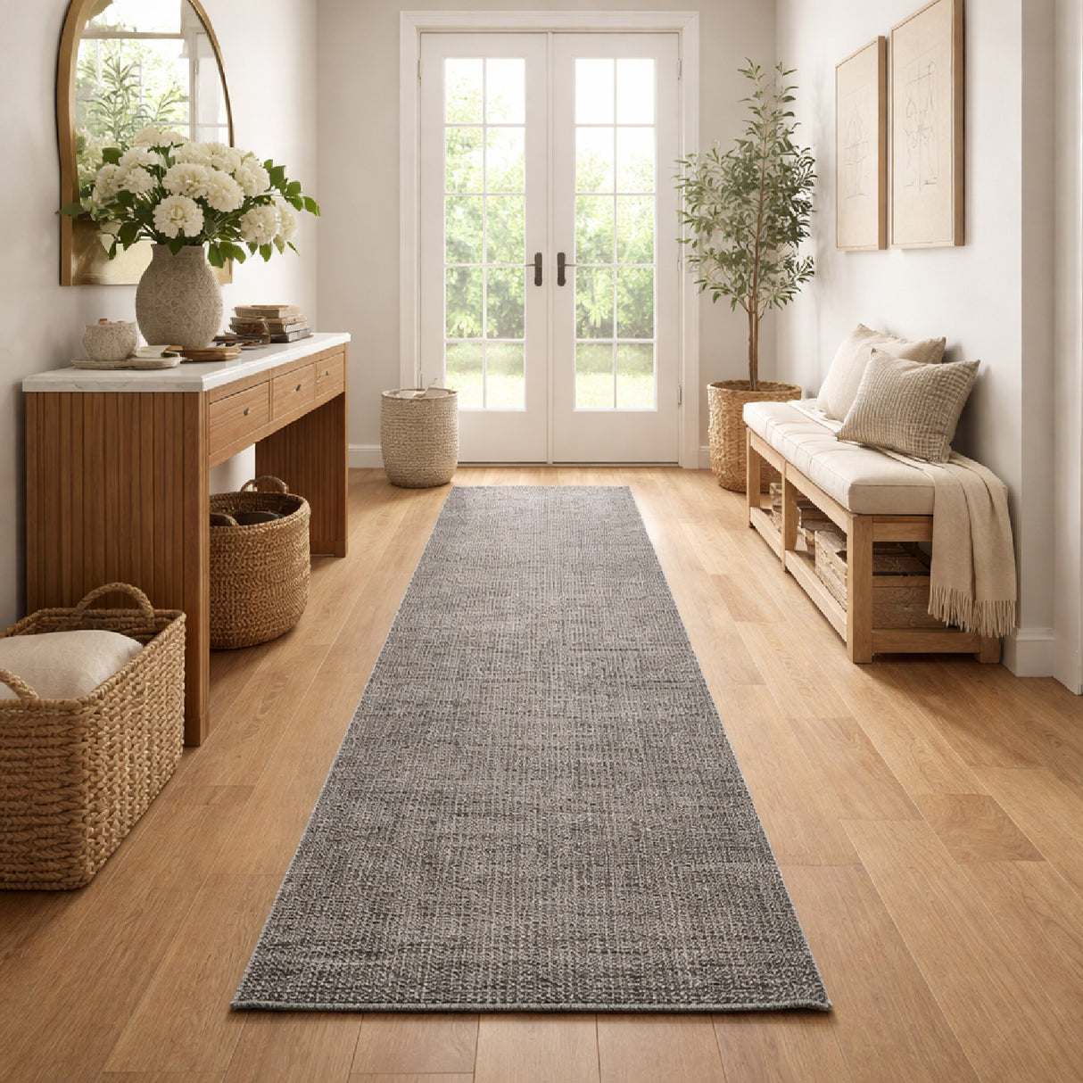 Modern furniture - Hand-Tufted Wool Table Runner - www.oroa.com | Oroa.com