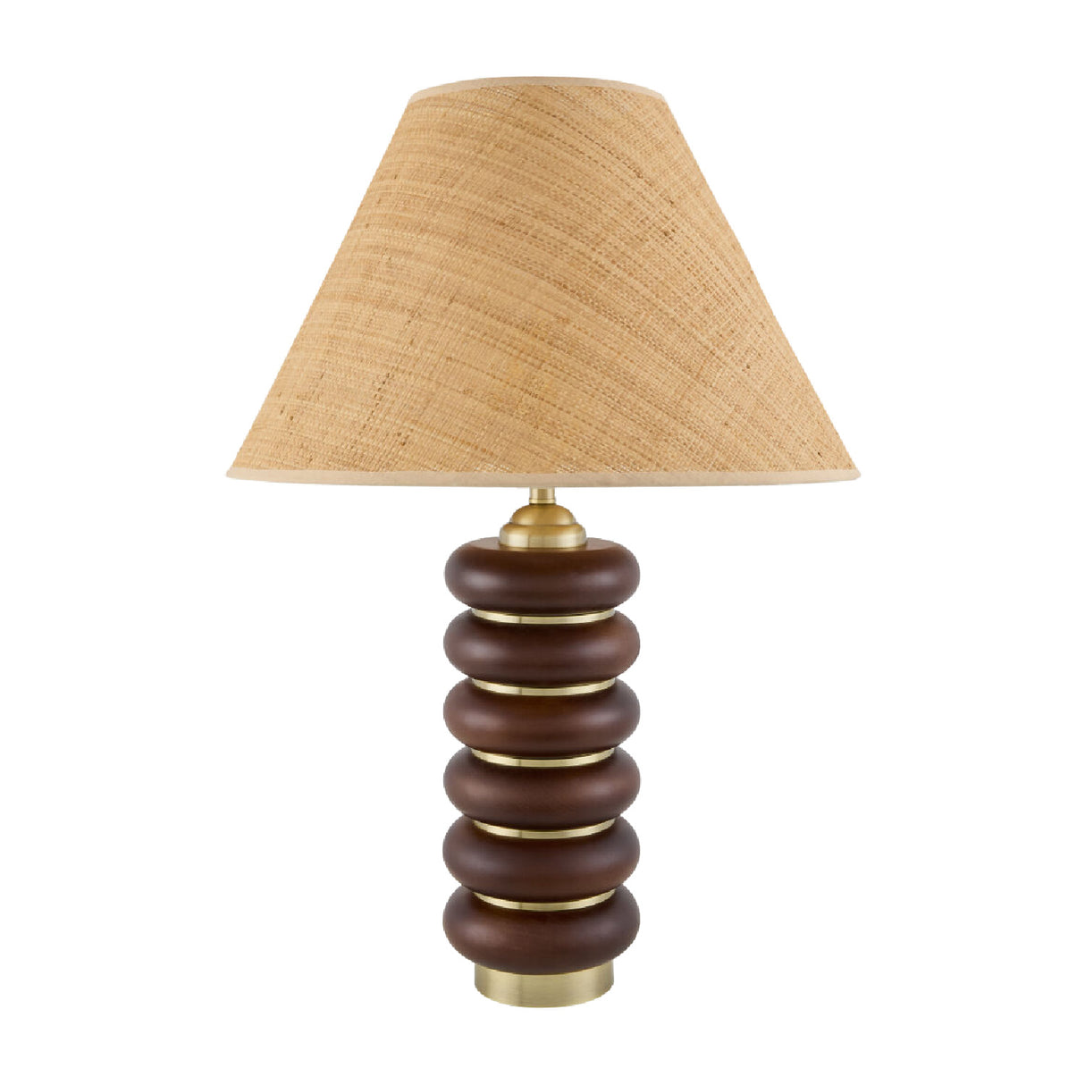 Modern European furniture - Brown Wooden Seagrass Table Lamp - www.oroa.com | Oroa.com