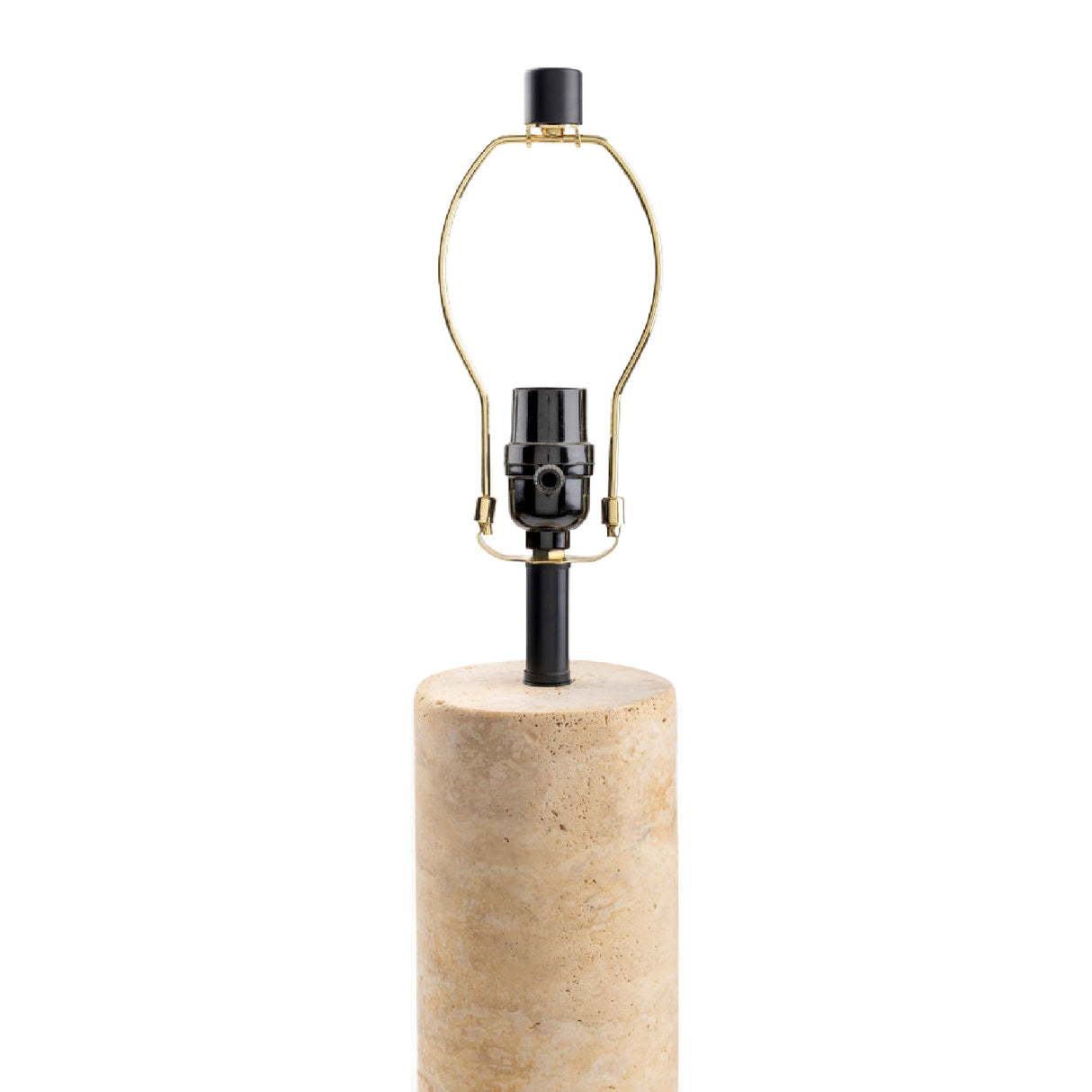 Modern European furniture - Beige Travertine Accent Table Lamp - www.oroa.com | Oroa.com