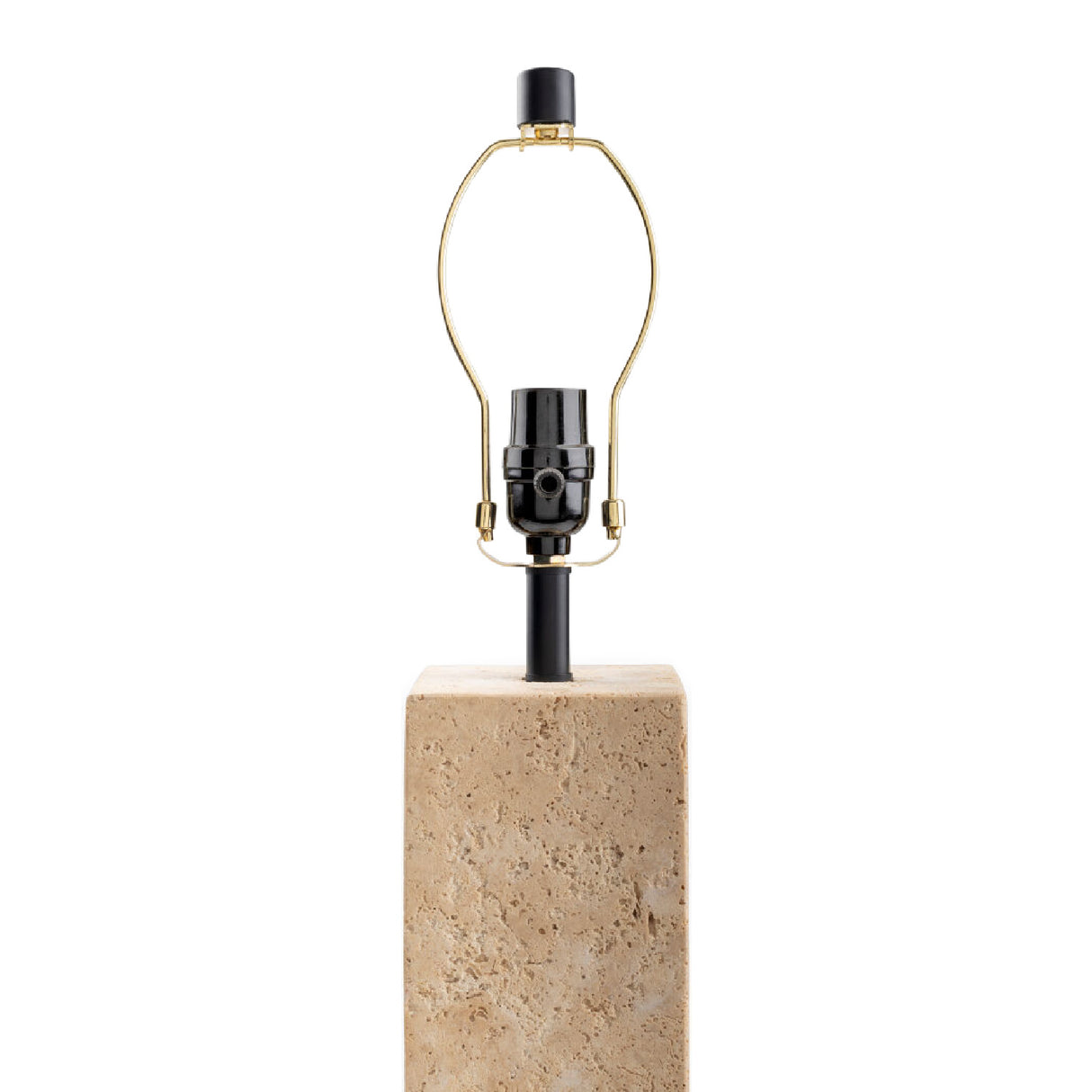 Modern European furniture - Beige Travertine Accent Table Lamp - www.oroa.com | Oroa.com