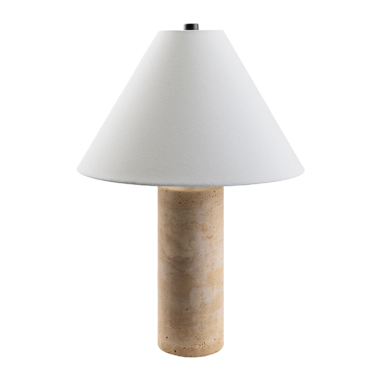 Modern European furniture - Beige Travertine Table Lamp - www.oroa.com | Oroa.com