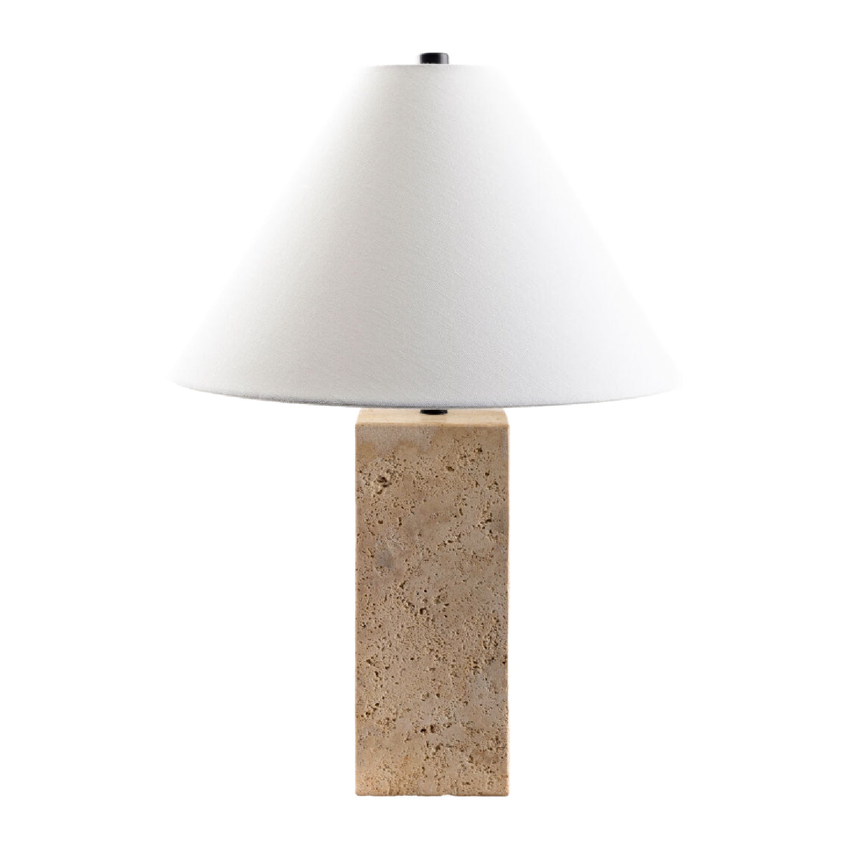 Modern European furniture - Beige Travertine Table Lamp - www.oroa.com | Oroa.com