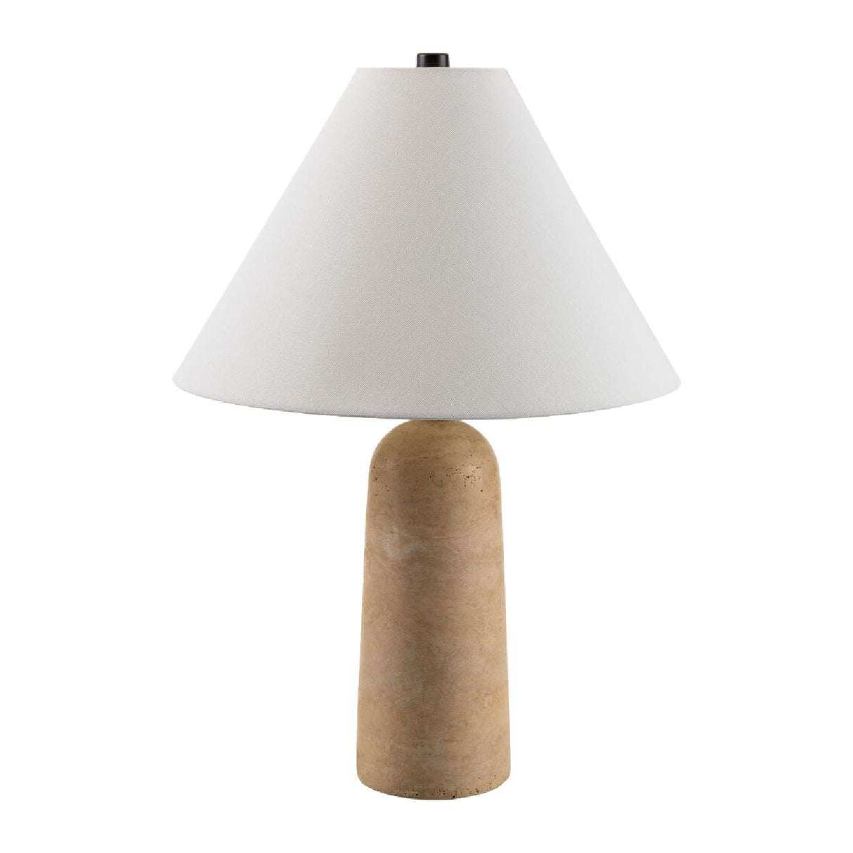 Modern European furniture - Empire Shade Travertine Table Lamp - www.oroa.com | Oroa.com
