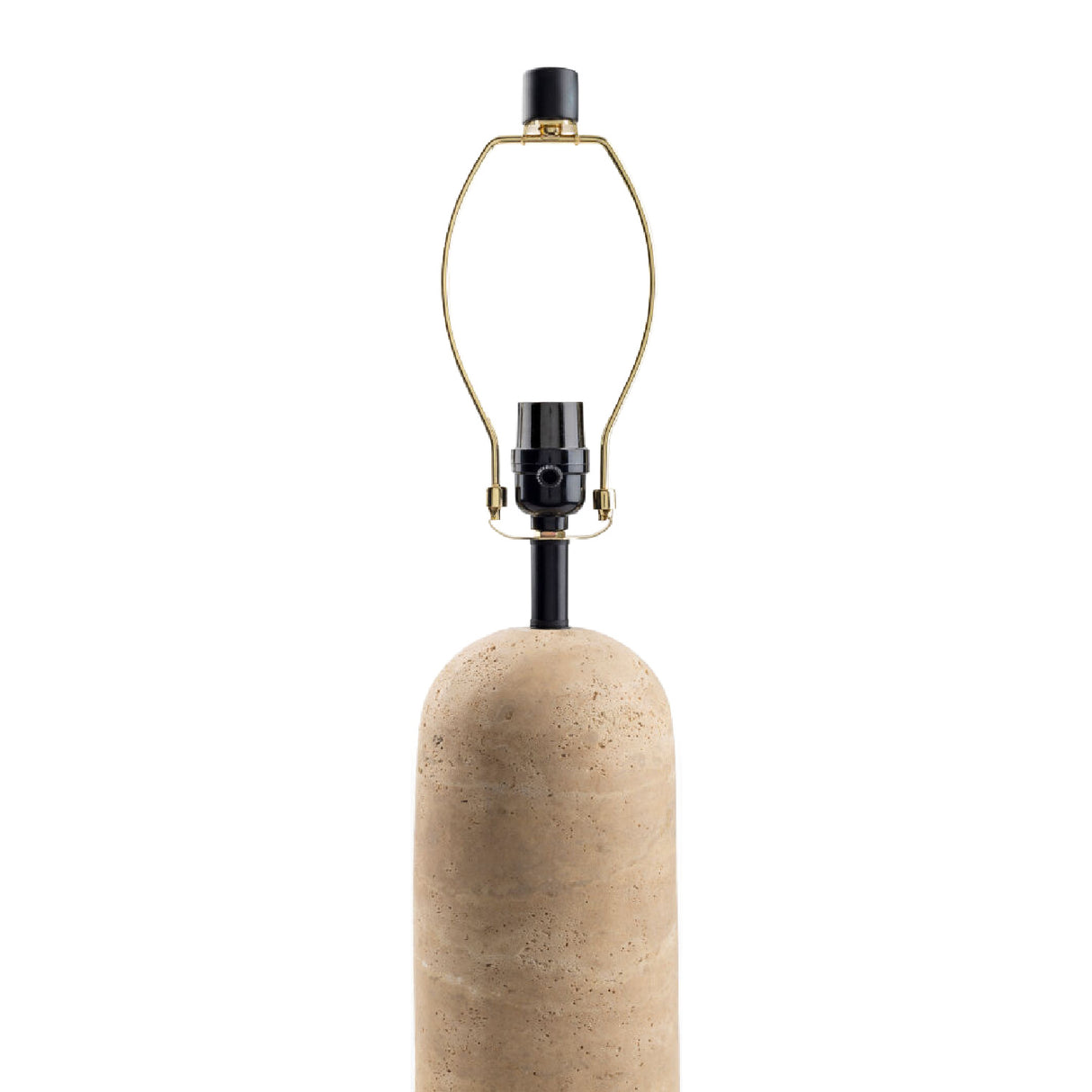 Modern European furniture - Empire Shade Travertine Table Lamp - www.oroa.com | Oroa.com