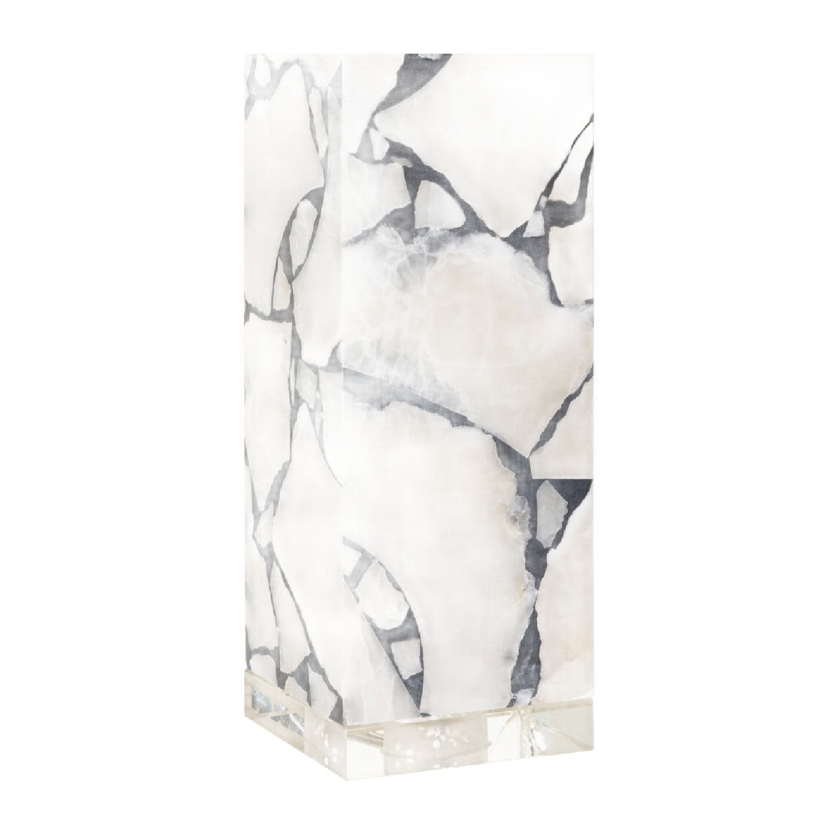 Modern European furniture - White Marble Accent Table Lamp - www.oroa.com | Oroa.com