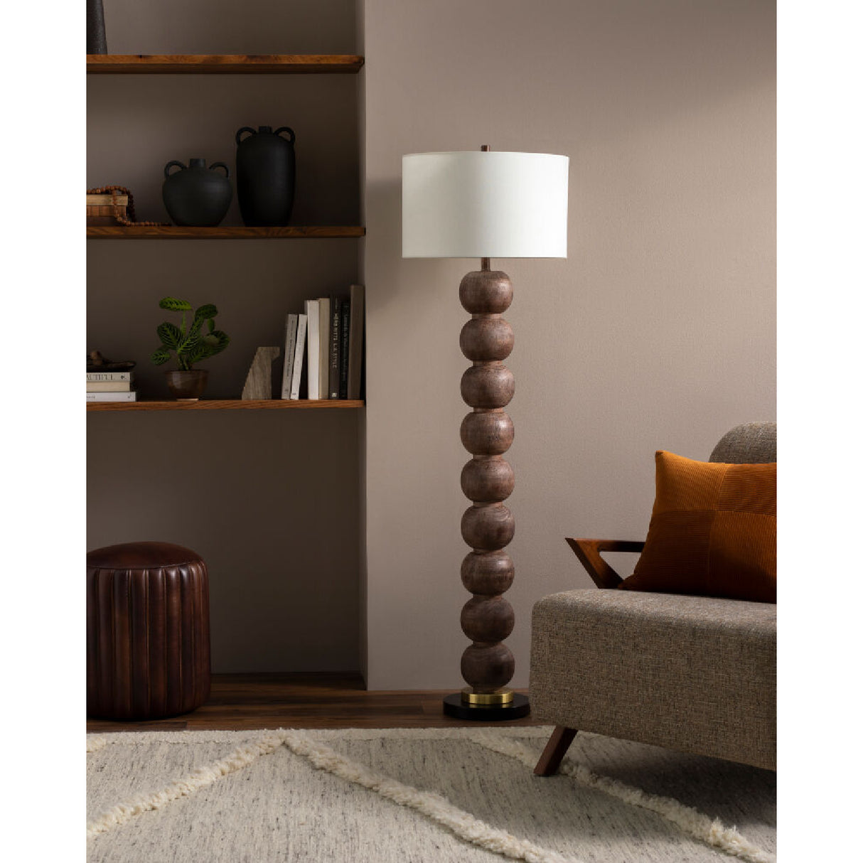 Modern European furniture - Stacked Sphere Accent Floor Lamp - www.oroa.com | Oroa.com