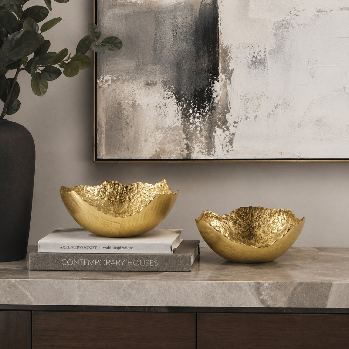 Modern European furniture - Aluminum Organic-Edge Bowls (2) - www.oroa.com | Oroa.com