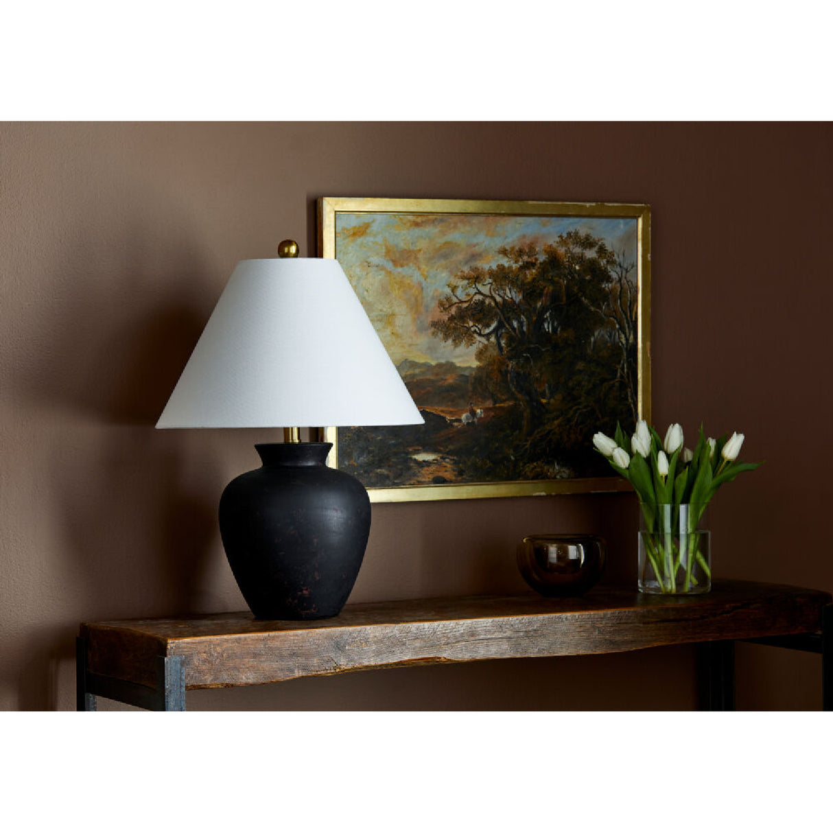Modern European furniture - Textured Ceramic Accent Table Lamp - www.oroa.com | Oroa.com