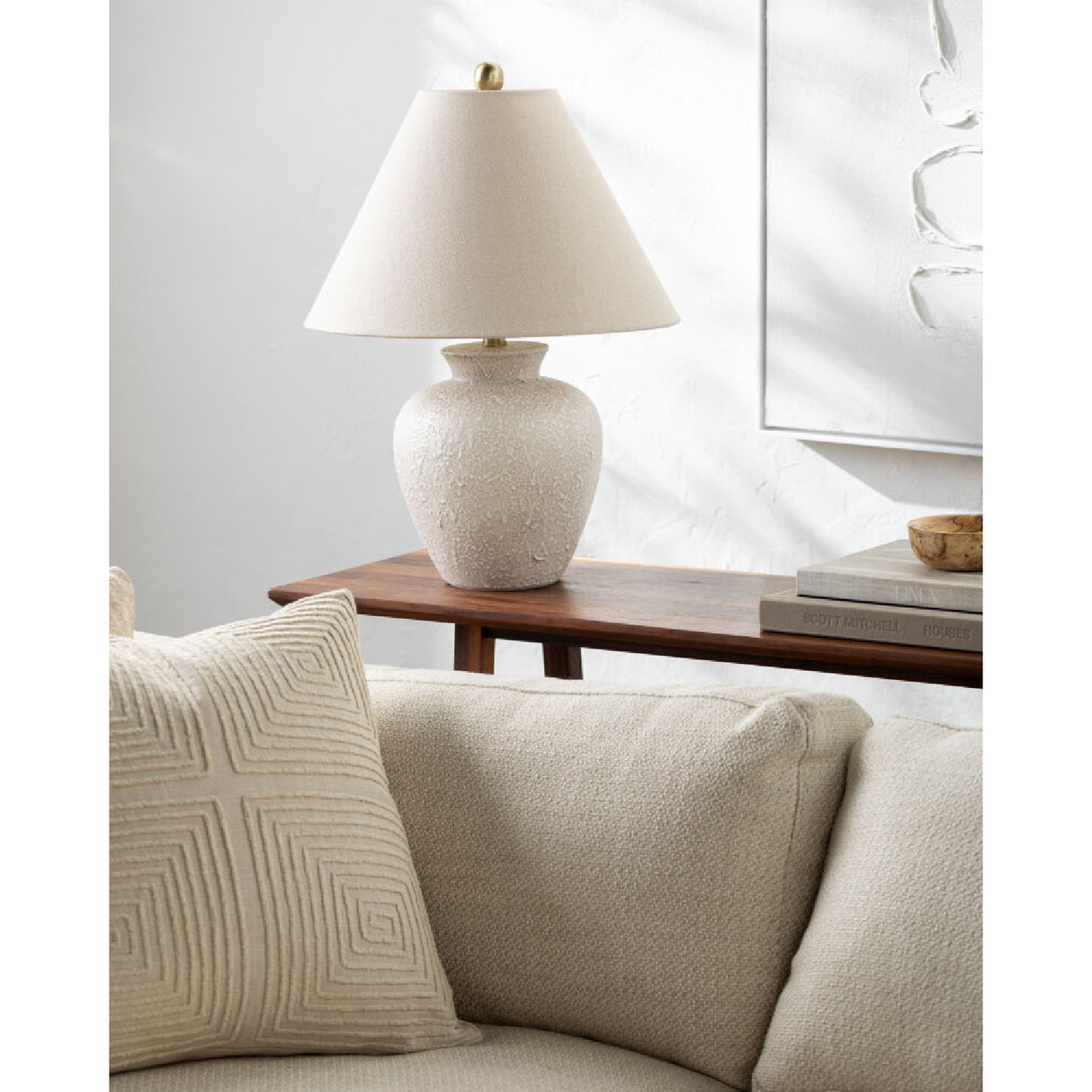 Modern European furniture - Textured Ceramic Accent Table Lamp - www.oroa.com | Oroa.com