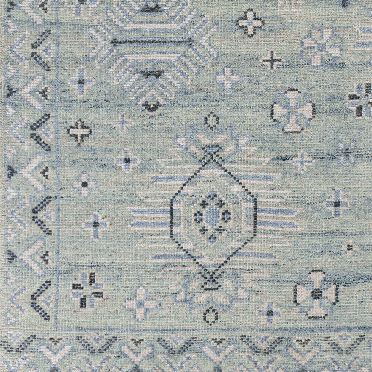 Modern European furniture - Blue Wool Blend Table Runner - www.oroa.com | Oroa.com