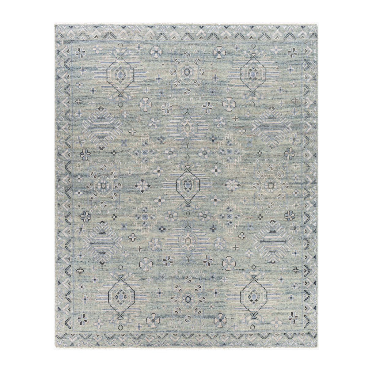 Modern European furniture - Blue Wool Blend Table Runner - www.oroa.com | Oroa.com