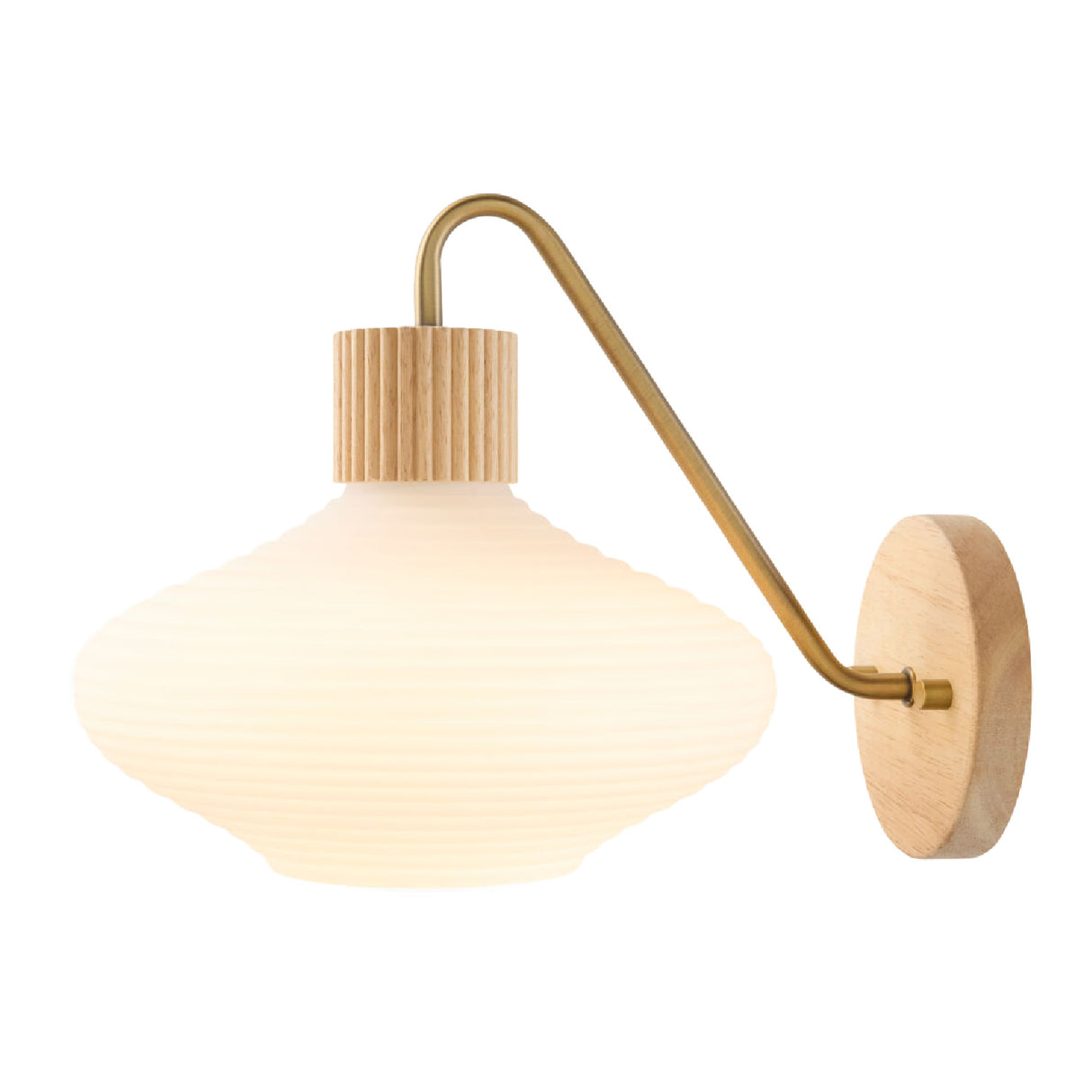 Modern European furniture - White Blown Glass Wall Lamp - www.oroa.com | Oroa.com