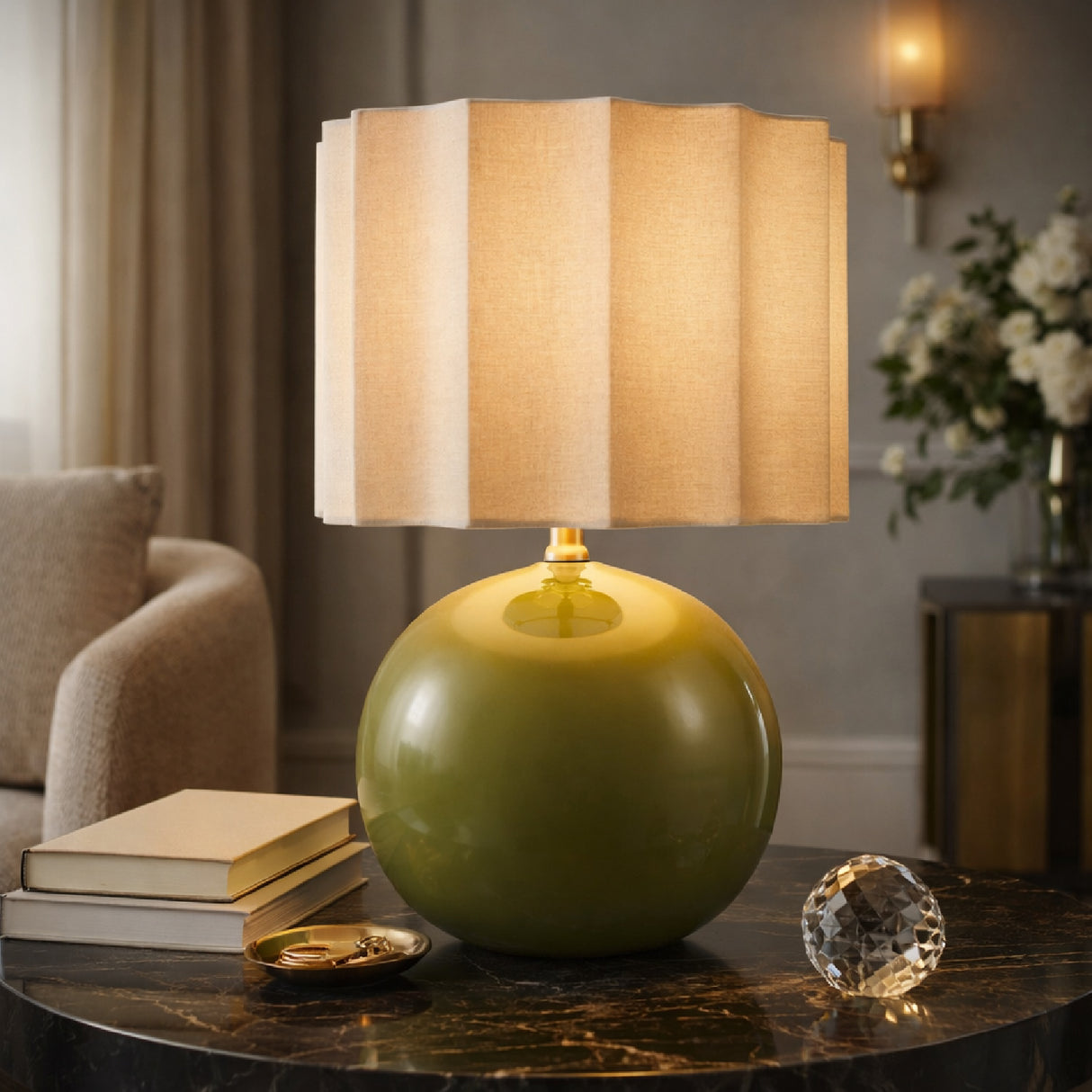 Modern European furniture - High-Gloss Ceramic Table Lamp- www.oroa.com | Oroa.com