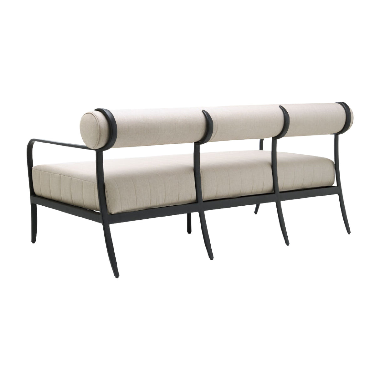Modern European furniture - Black Aluminum Outdoor Sofa - www.oroa.com | Oroa.com
