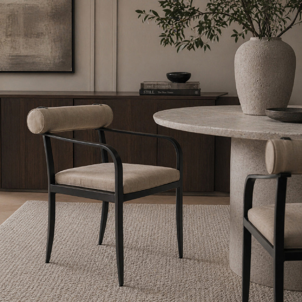 Modern European furniture - Black Aluminum Outdoor Dining Chair - www.oroa.com | Oroa.com