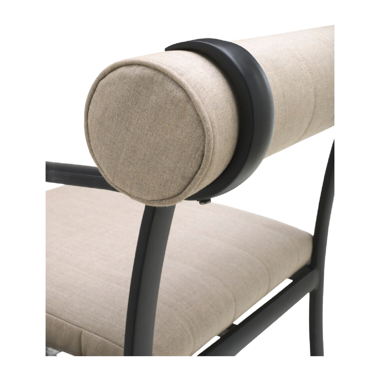 Modern European furniture - Black Aluminum Outdoor Dining Chair - www.oroa.com | Oroa.com