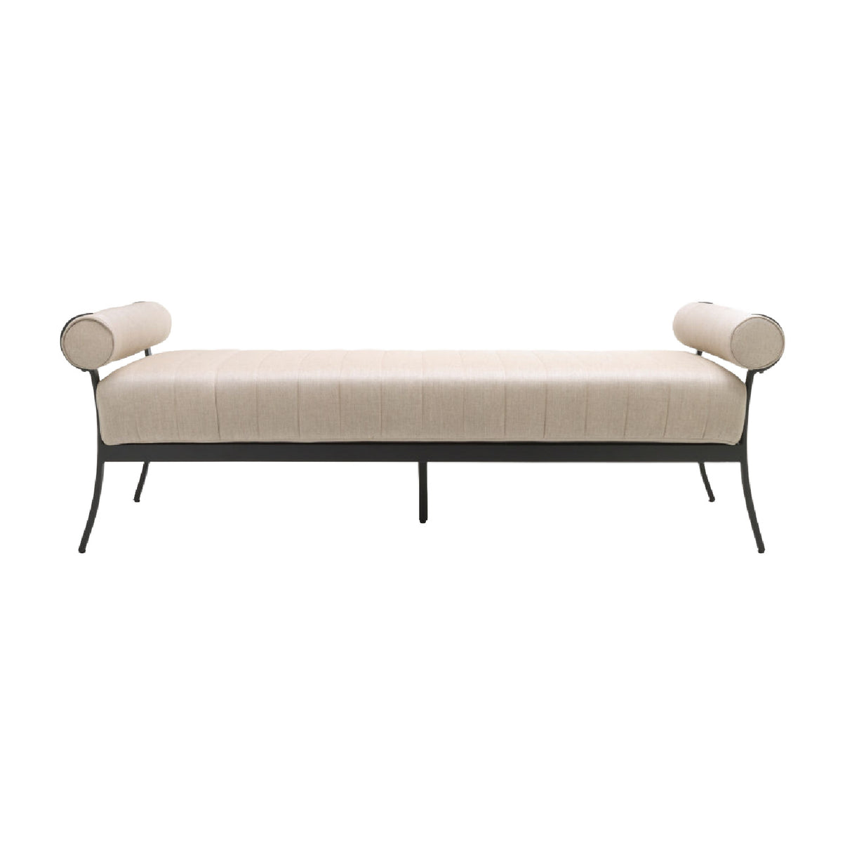 Modern European furniture - Black Aluminum Outdoor Bench - www.oroa.com | Oroa.com