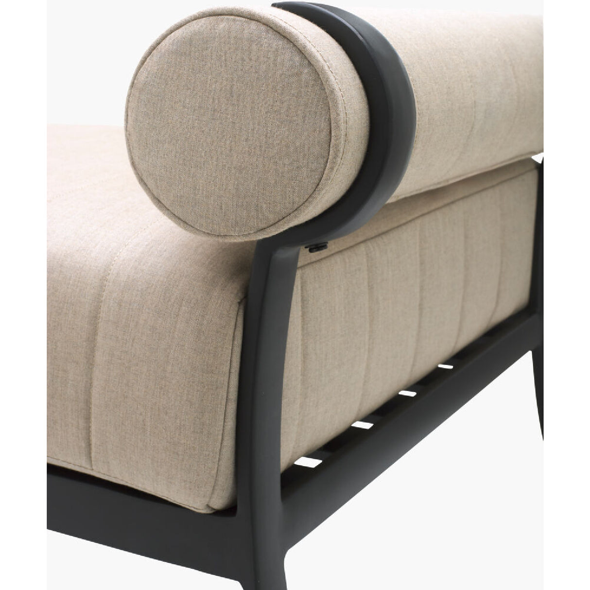 Modern European furniture - Black Aluminum Outdoor Bench - www.oroa.com | Oroa.com
