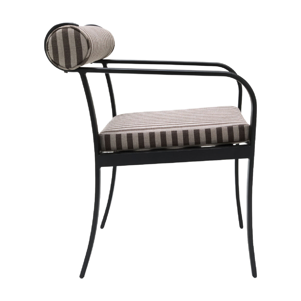 Modern European furniture - Black Aluminum Outdoor Dining Chair - www.oroa.com | Oroa.com