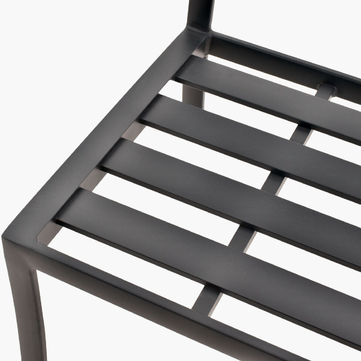 Modern European furniture - Black Aluminum Outdoor Dining Chairs (2) - www.oroa.com | Oroa.com