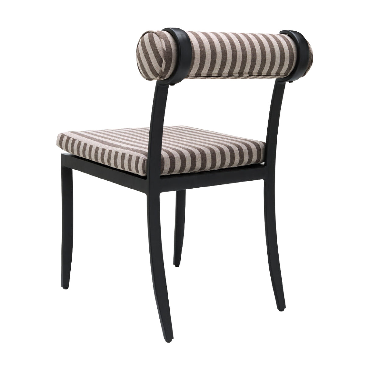 Modern European furniture - Black Aluminum Outdoor Dining Chairs (2) - www.oroa.com | Oroa.com