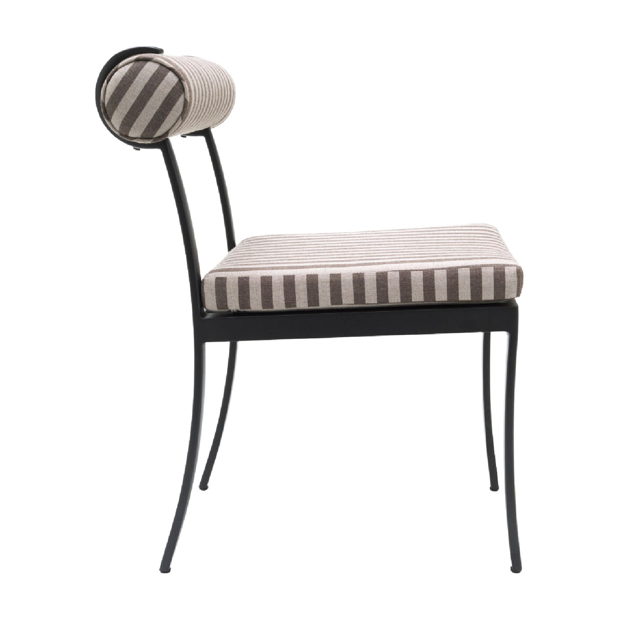 Modern European furniture - Black Aluminum Outdoor Dining Chairs (2) - www.oroa.com | Oroa.com
