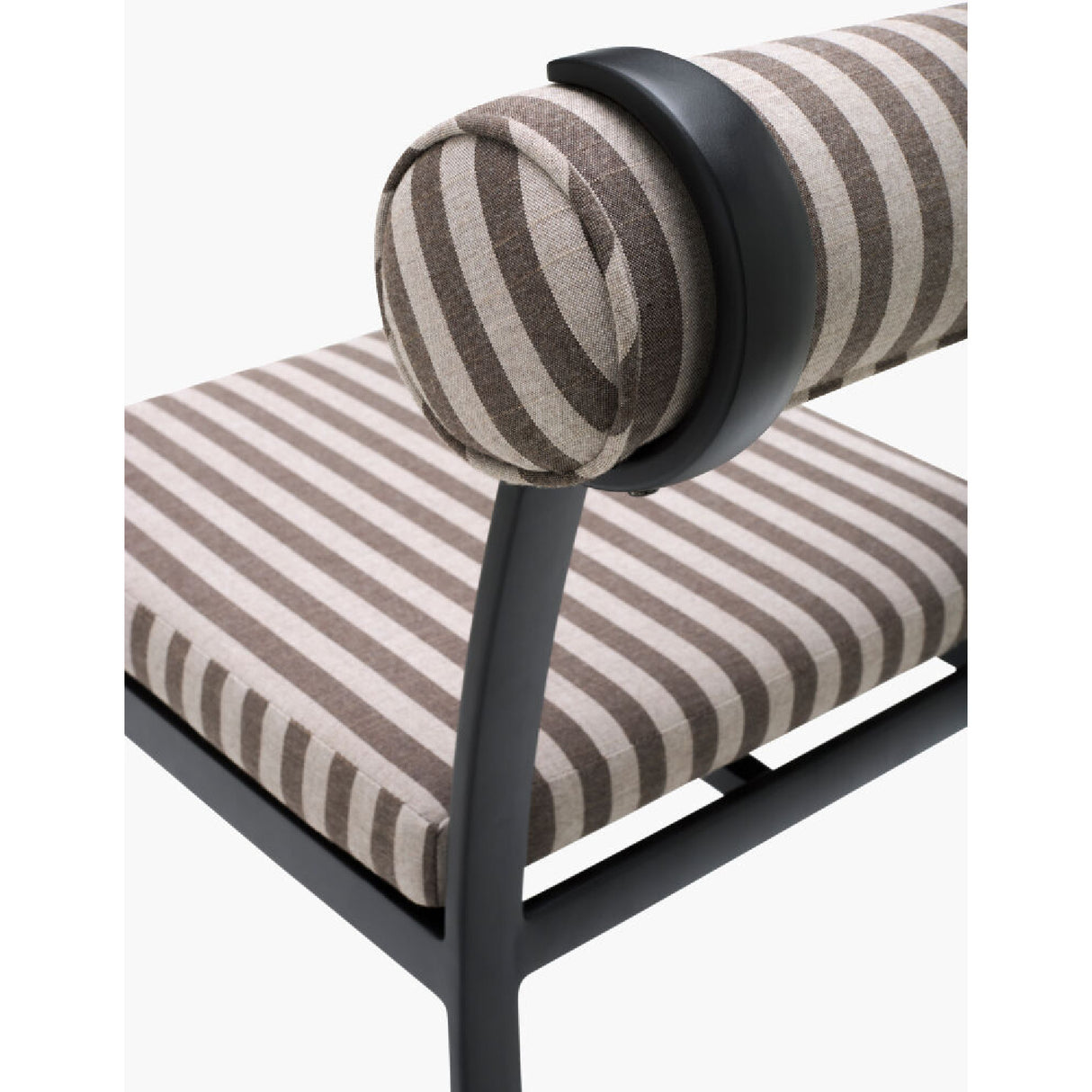 Modern European furniture - Black Aluminum Outdoor Dining Chairs (2) - www.oroa.com | Oroa.com