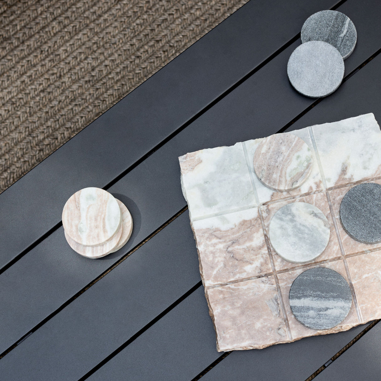 Modern European furniture - Black Aluminum Outdoor Coffee Table - www.oroa.com | Oroa.com