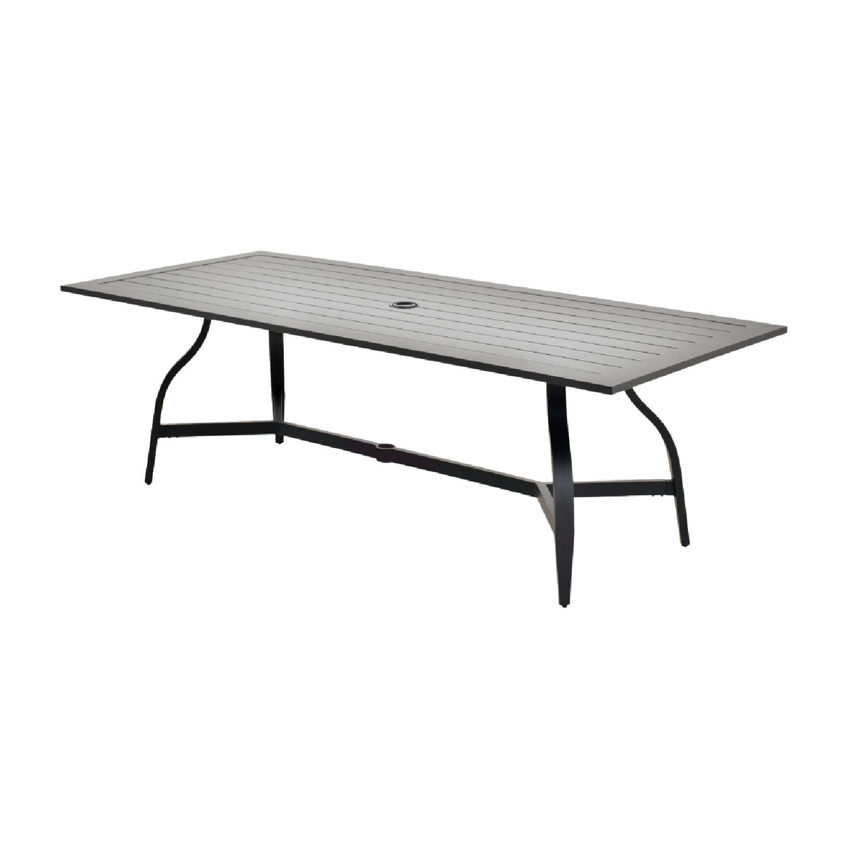Modern European furniture - Black Aluminum Outdoor Dining Table - www.oroa.com | Oroa.com