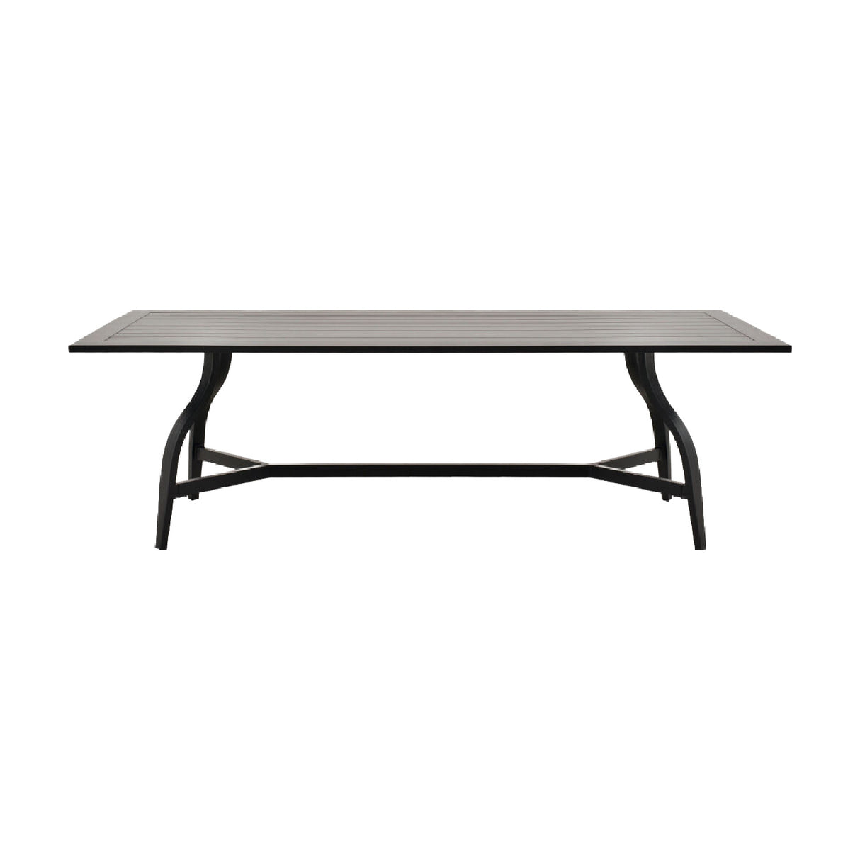 Modern European furniture - Black Aluminum Outdoor Dining Table - www.oroa.com | Oroa.com