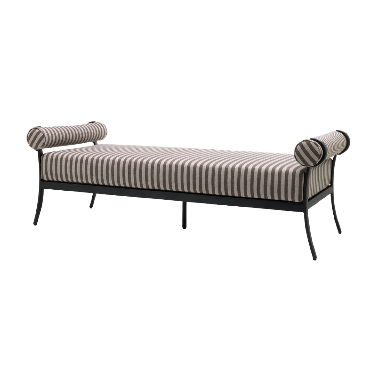 Modern European furniture - Black Aluminum Outdoor Bench - www.oroa.com | Oroa.com