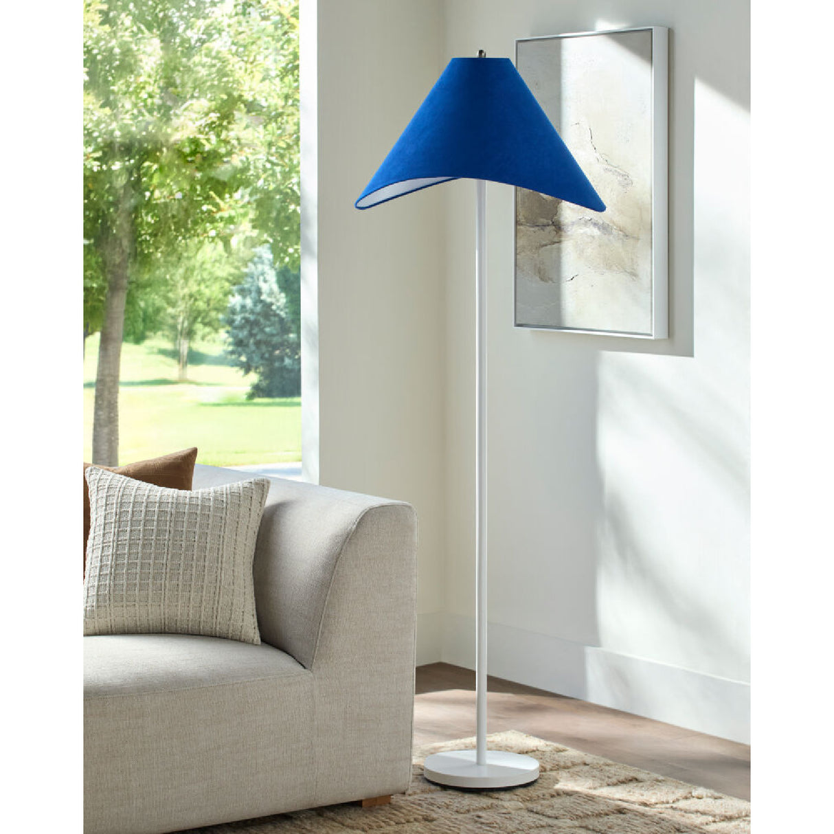 Modern European furniture - Cotton Shade Accent Floor Lamp - www.oroa.com | Oroa.com
