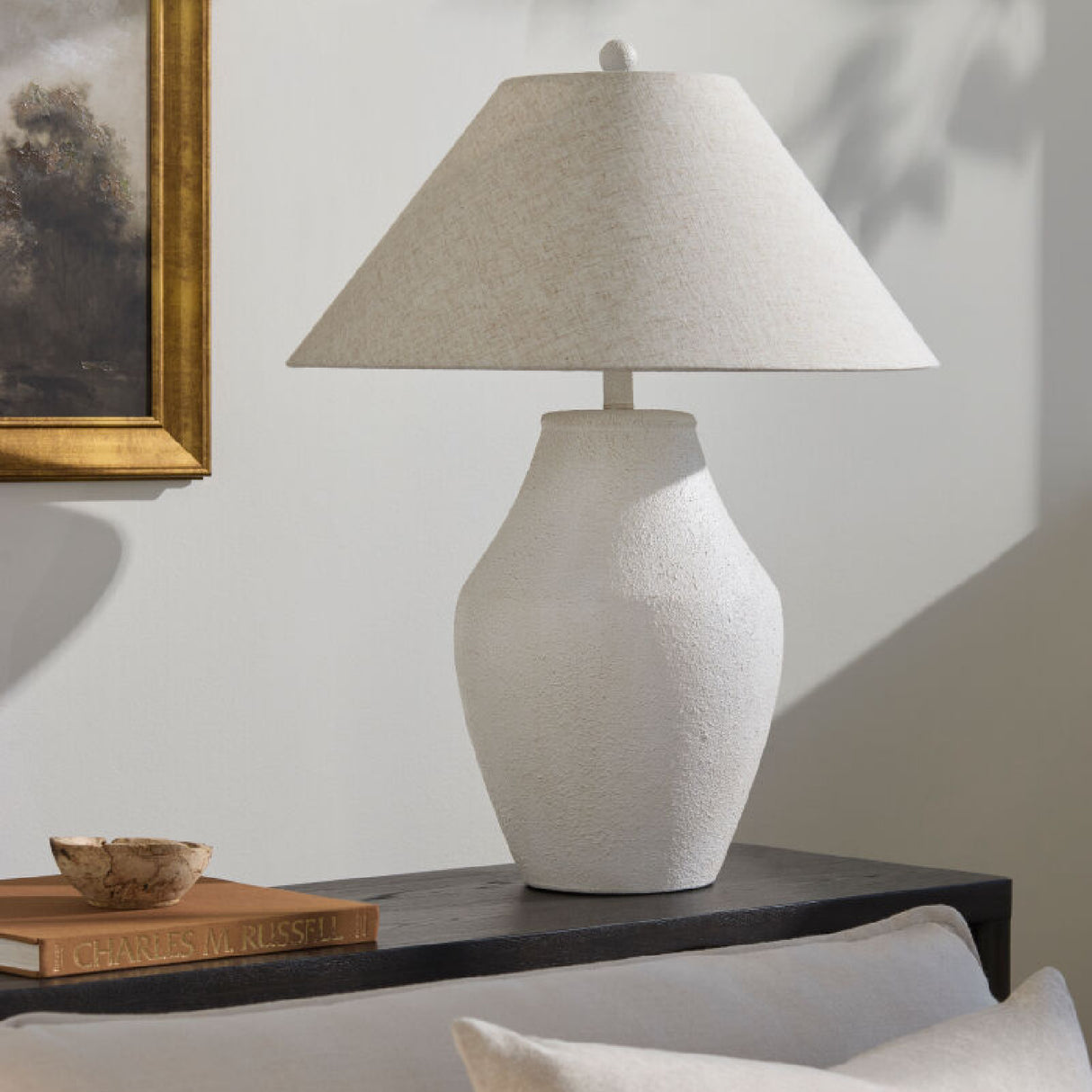 Modern European furniture - Textured Ceramic Accent Table Lamp - www.oroa.com | Oroa.com