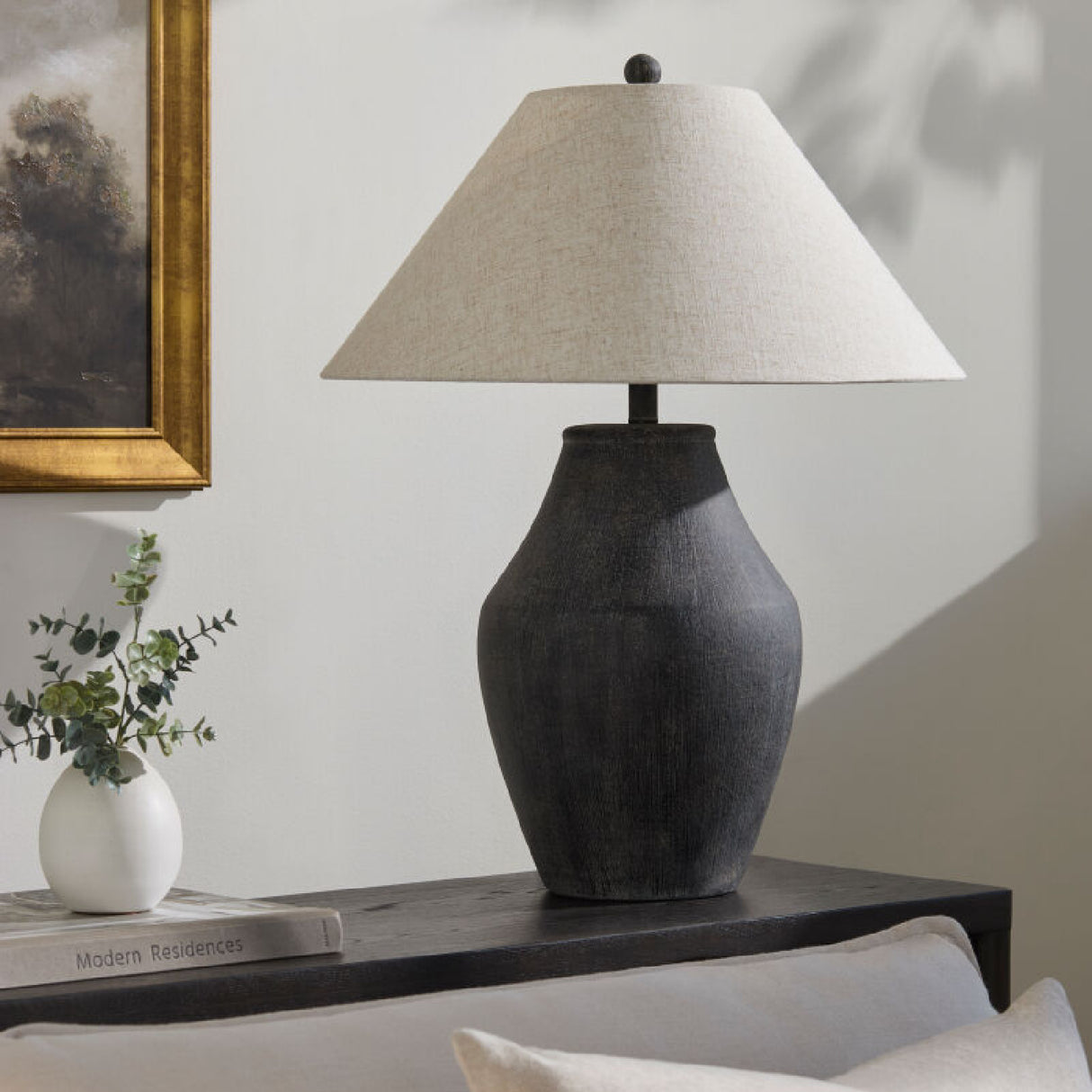 Modern European furniture - Textured Ceramic Accent Table Lamp - www.oroa.com | Oroa.com